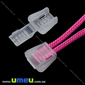 Фиксатор-концевик пластиковый, 18х17 мм, Полупрозрачный (SEW-012720)