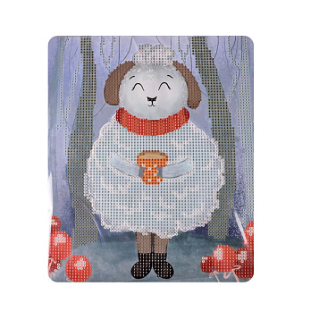 Набор алмазной живописи на картоне 25х21 см, Мечтательница (SXM-056405)