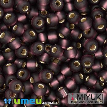 Бисер японский Miyuki круглый RR 6/0 №13F, Аметистовый матовый (BIS-045999)