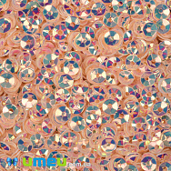 Паєтки Індія чаша, 4 мм, Персикові АВ (PAI-051137)