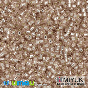 Бісер японський Miyuki Delica 11/0 DB1203, Рожево-бежевий (BIS-039970)