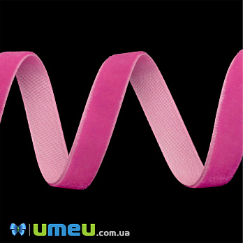 Лента бархатная, 10 мм, Малиновая (LEN-042173)
