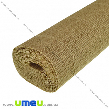 Гофрований папір Італія, Коричневий світлий 611, 180 г, 50х50 см (DIF-035514)