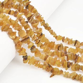 Намистини (скол) Бурштин натуральний, 5-8 мм, 38-39 см (BUS-058181)
