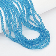 Намистини Біконус, 3х3 мм, Блакитні (BUS-057443)
