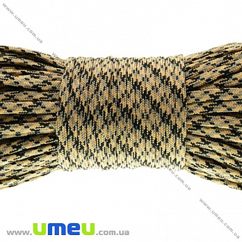 Шнур паракорд семижильний меланж 4 мм, Бежевий (LEN-017835)