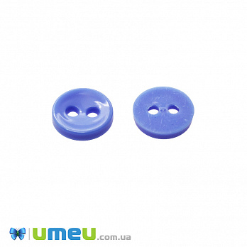 Гудзик пластиковий Круглий, 11,5 мм, Блакитний (PUG-047938)