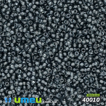Бисер чешский 12/0, №40010, Серый, Прозрачный (BIS-017029)