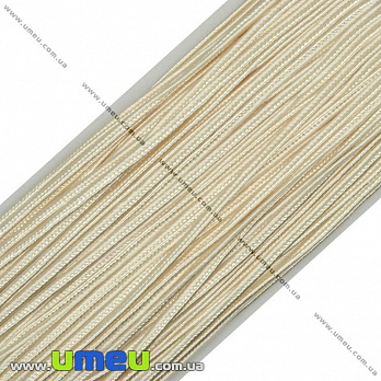 Сутажний шнур, 3 мм, Кремовий (LEN-011040)