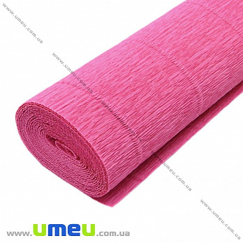 Гофрований папір Італія, Рожевий темний 550, 180 г, 50х50 см (DIF-019077)