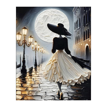 Набір алмазного живопису на підрамнику 50х40 см, Під сяйвом повного місяця (SXM-061179)
