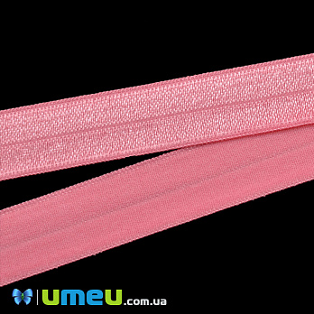 Трикотажна бейка, 15 мм, Рожева (LEN-039484)