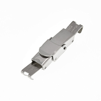 Застежка для браслета из нерж. стали, 25х10 мм, Темное серебро (STL-061380)