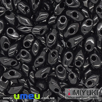 Бісер японський Miyuki LMA №401, 4х7 мм, Чорний (BIS-036726)