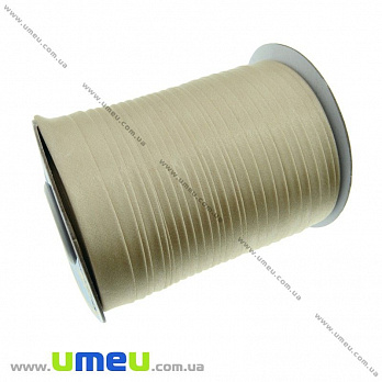 Атласная косая бейка, 15 мм, Бежевая (LEN-028755)
