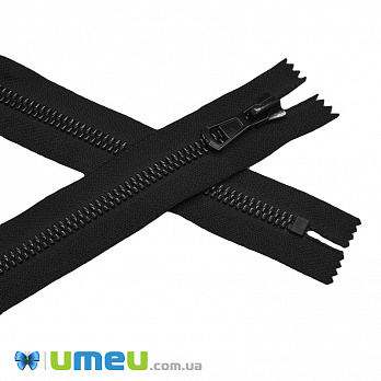 Блискавка тракторна Лакова нероз'ємна 18 см, Тип 8, Чорна (ZIP-045340)