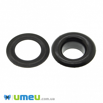 Люверс металлический, 15 мм, Черный окрашенный (SEW-040181)