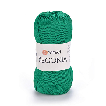 Пряжа YarnArt Begonia 50 г, 169 м, Зеленая 6334 (YAR-023028)