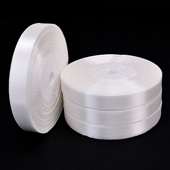 Атласная лента, 10 мм, Молочная (LEN-052750)