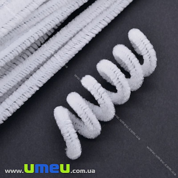 Синельная проволока, Белая, 30 см (DIF-017996)