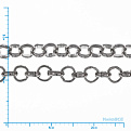Цепь, Темное серебро, 3,3 мм (ZEP-056059)