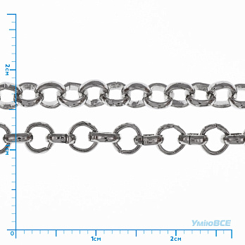 Цепь, Темное серебро, 3,3 мм (ZEP-056059)