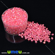 Бусины акриловые Биконусы, 4х4 мм, Розовые АВ (BUS-018057)