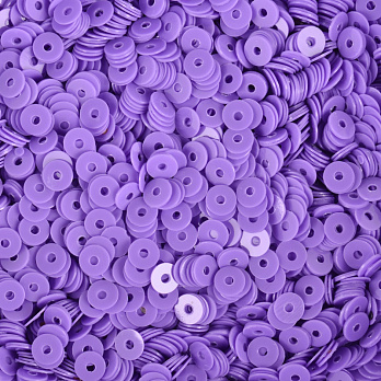 Паєтки Індія круглі плоскі, 4 мм, Бузкові (PAI-053452)