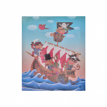 Набор алмазной живописи на картоне 25х21 см, В поисках приключений (SXM-051482)