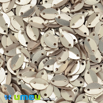 Паєтки Індія човник, 9х6 мм, Бежеві (PAI-038098)