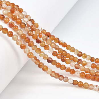 Бусины Сердолик, Натур. камень, 4,5 мм, Круглые (BUS-058056)