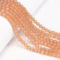 Бусины Кошачий глаз, Синт. камень, 6 мм, Персиковые, Круглые (BUS-054270)
