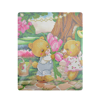 Набір алмазного живопису на картоні 25х21 см, Перший букетик (SXM-059097)