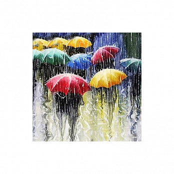 Набор алмазной живописи на подрамнике 30х30 см, Осенний блюз (SXM-051367)