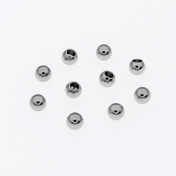 Заглушки торцевые из нержавеющей стали, 3 мм, Темное серебро (STL-055918)