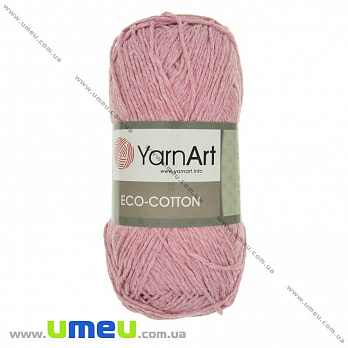 Пряжа YarnArt Eco-cotton 100 г, 220 м, Розовая 766 (YAR-025227)