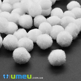 Помпони 1,5 см, Білі (DIF-042610)