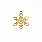 Подвеска из нерж. стали Снежинка, 18х14 мм, Золото (STL-060681)
