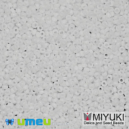 Бісер японський Miyuki круглий RR 15/0 №402, Білий (BIS-038834)