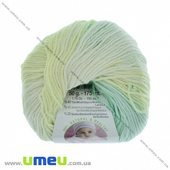 Пряжа Alize Baby Wool Batik 50 г, 175 м, Салатова 2131 (YAR-029495)