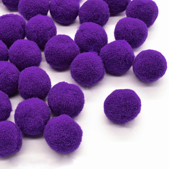 Помпоны бархатные 1,5 см, Фиолетовые (DIF-058286)