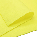 Фетр мягкий 1,3 мм, 30х30 см, Лимонный (FLT-019426)