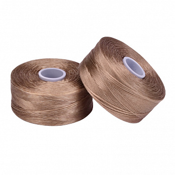 Нитка для бісеру C-Lon D, 0,11 мм, Коричнева світла, 71 м (MUL-051153)