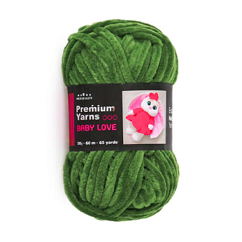 Пряжа Premium Yarn Baby Love 50 г, 60 м, Зелена 378 (YAR-060208)