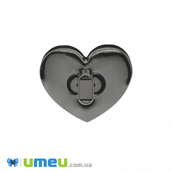 Замок для сумки поворотний, 32х26 мм, Чорний (BAG-042136)