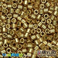 Бисер японский Miyuki Delica 8/0 DBL1832, Duracoat Galvanized, Золотистый (BIS-045898)