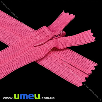 Блискавка (змійка) потайна нероз'ємна, 20 см, Тип 3, Малинова (ZIP-015913)