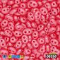 Бисер чешский Twin (Твин) №08398, 2,5х5 мм, Малиновый полупрозрачный перламутровый (BIS-026280)