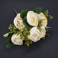 Букет камелии, 31 см, Кремовый (DIF-062171)