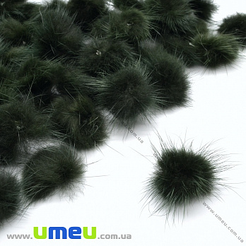 Помпон норковий 2-2,5 см, Смарагдовий (DIF-036116)